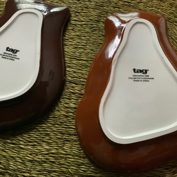 Woodland Animal Trinket Dishes, Set of 2 Ceramic Animal - Picture 3 of 9